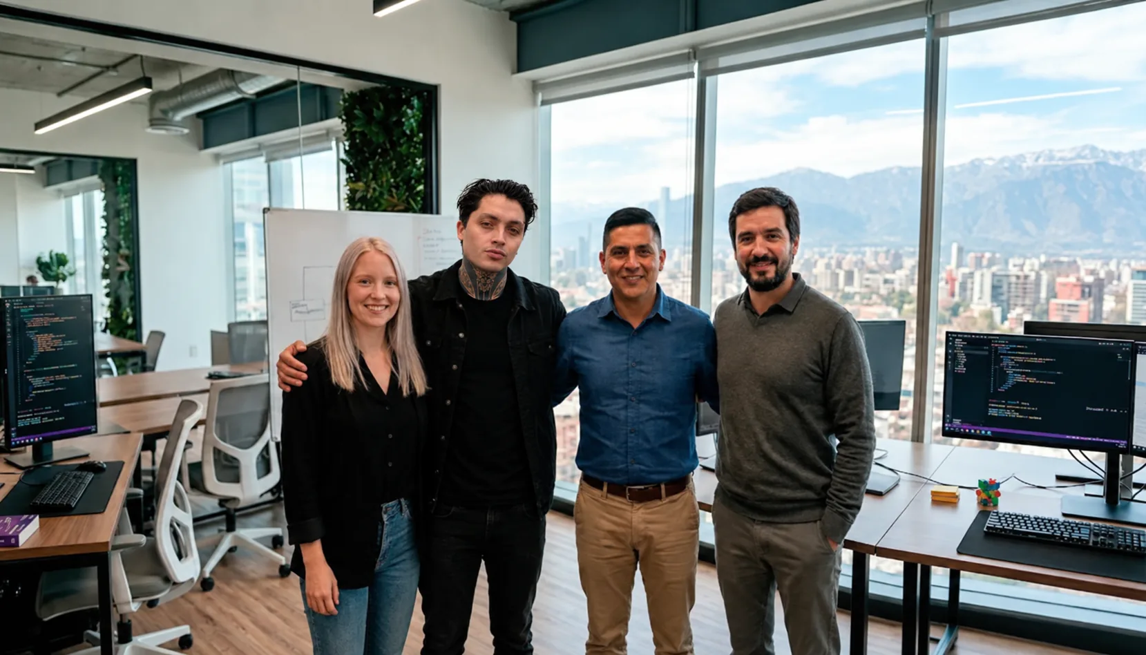 Equipo de Digital Manager en su oficina de Santiago